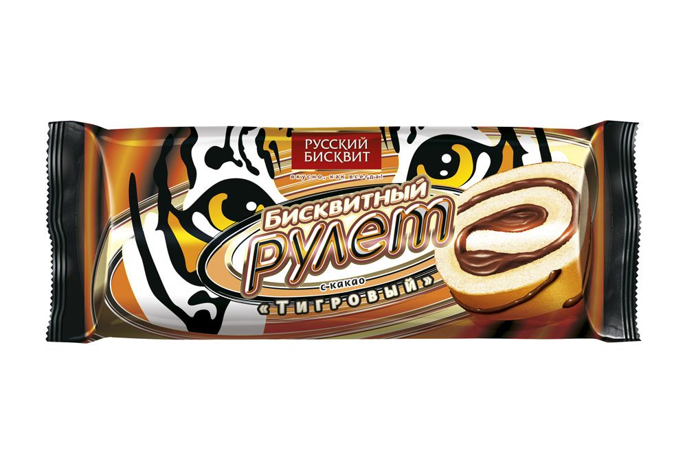 Рулет с какао «Тигровый»