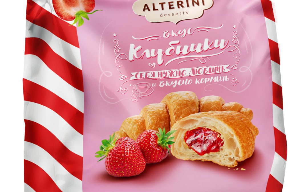 Круассаны с клубничной начинкой «Alterini»