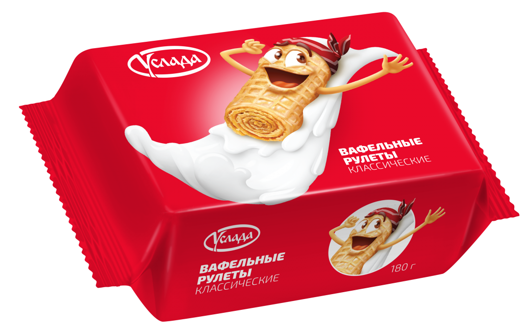 Вафельные рулеты Услада  классические