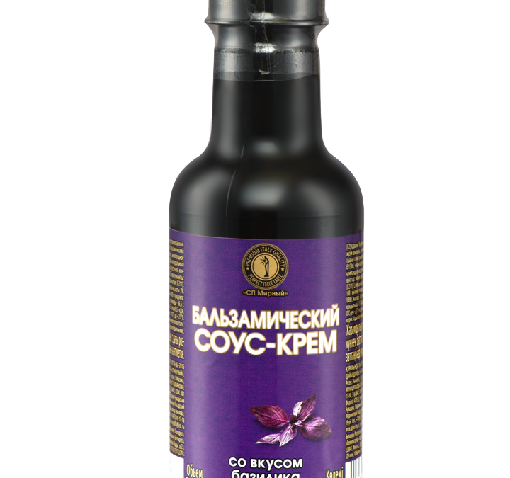 Бальзамический соус-крем «СП Мирный» со вкусом базилика